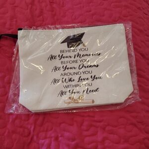 Graduation Themed White Pouch